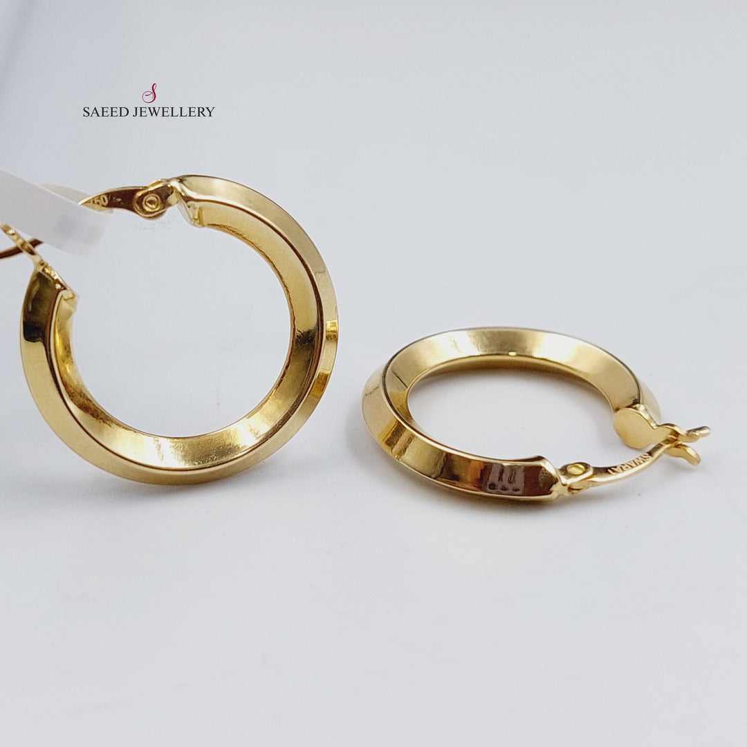 18K Gold Hoop Earrings by Saeed Jewelry - Image 5