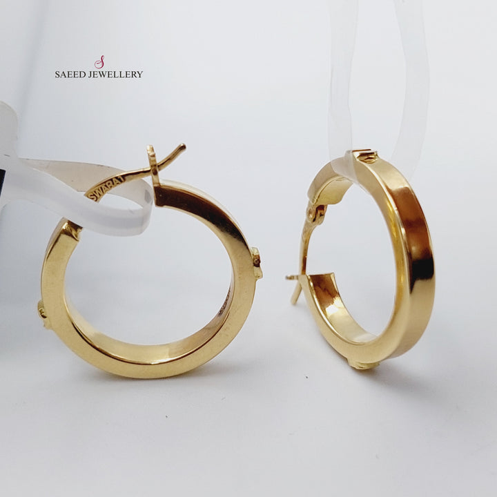 18K Gold Hoop Earrings by Saeed Jewelry - Image 3