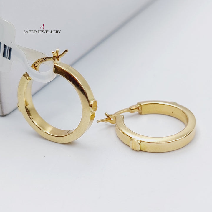 18K Gold Hoop Earrings by Saeed Jewelry - Image 1