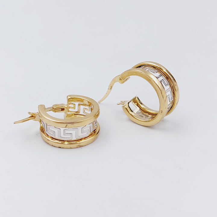 18K Gold Hoop Earrings by Saeed Jewelry - Image 3