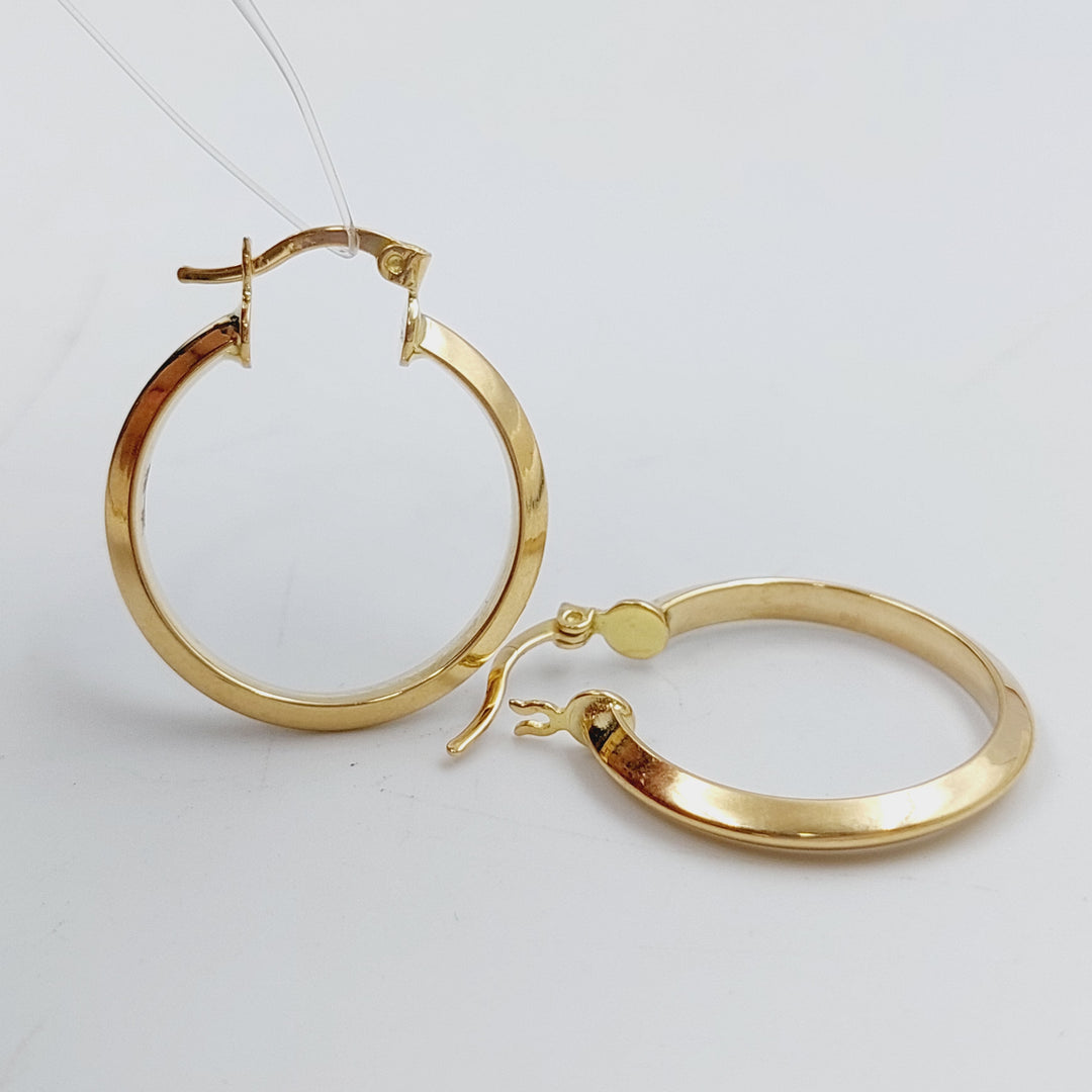 18K Gold Hoop Earrings by Saeed Jewelry - Image 4