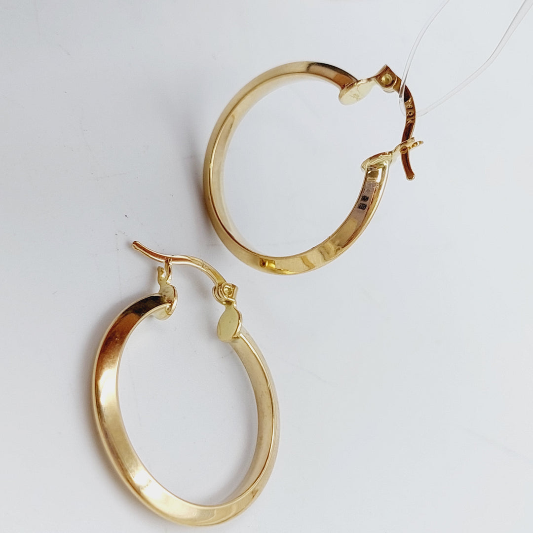 18K Gold Hoop Earrings by Saeed Jewelry - Image 5