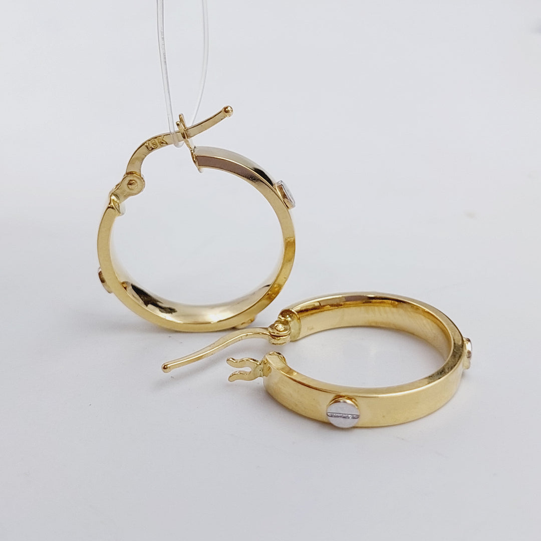 18K Gold Hoop Earrings by Saeed Jewelry - Image 5