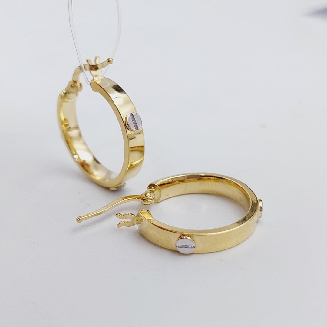 18K Gold Hoop Earrings by Saeed Jewelry - Image 6