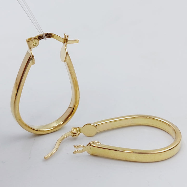 18K Gold Hoop Earrings by Saeed Jewelry - Image 6