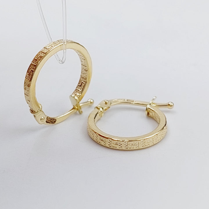 18K Gold Hoop Earrings by Saeed Jewelry - Image 1