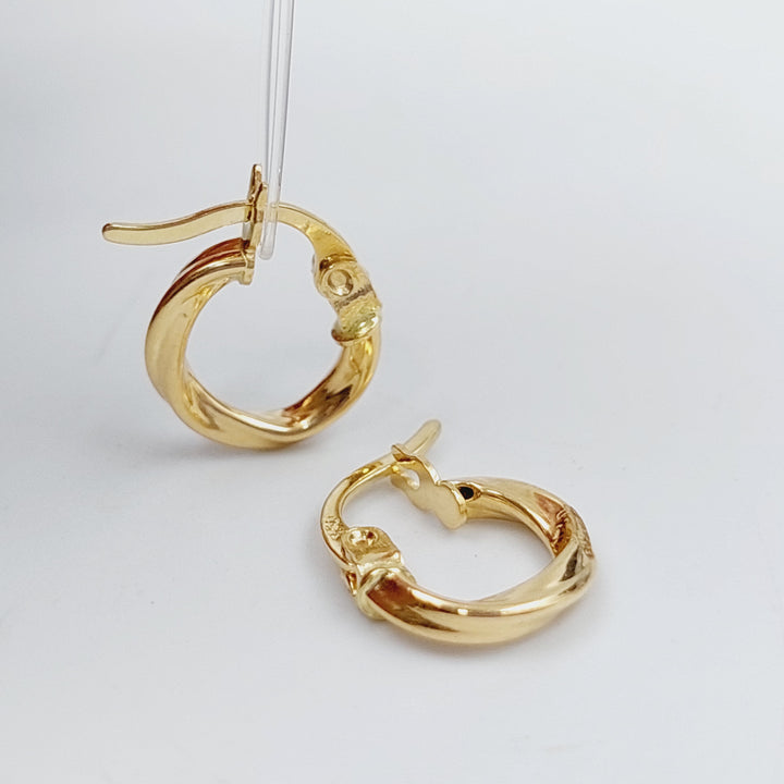 18K Gold Hoop Earrings by Saeed Jewelry - Image 4