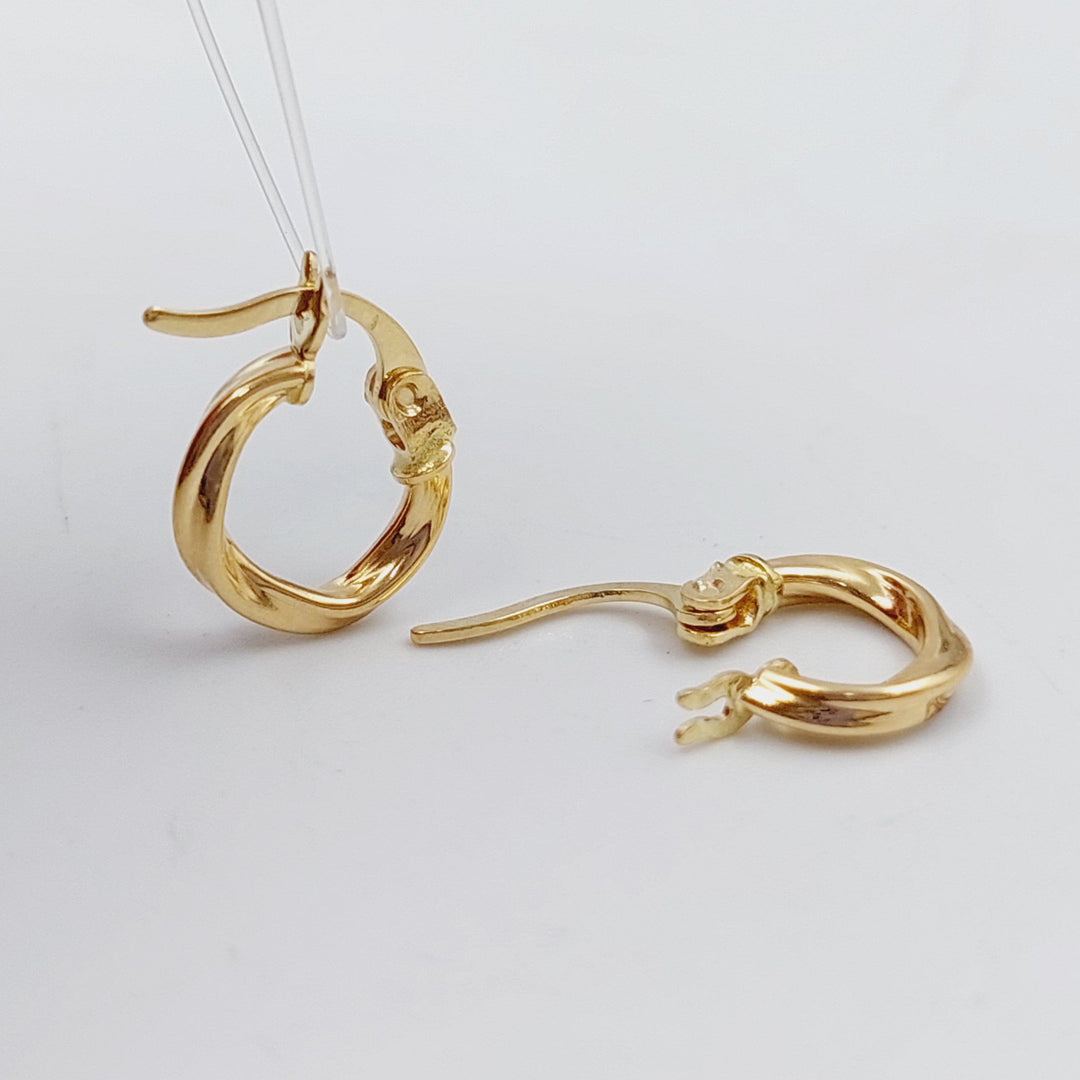 18K Gold Hoop Earrings by Saeed Jewelry - Image 5