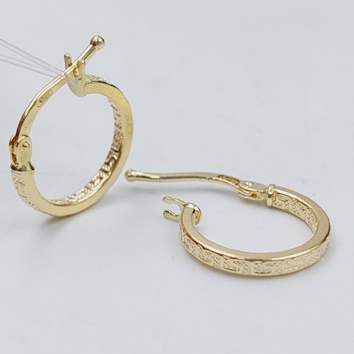 18K Gold Hoop Earrings by Saeed Jewelry - Image 4