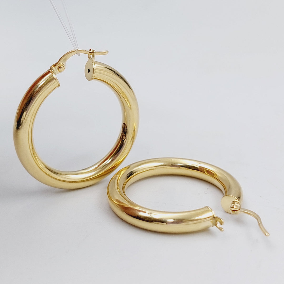 18K Gold Hoop Earrings by Saeed Jewelry - Image 1