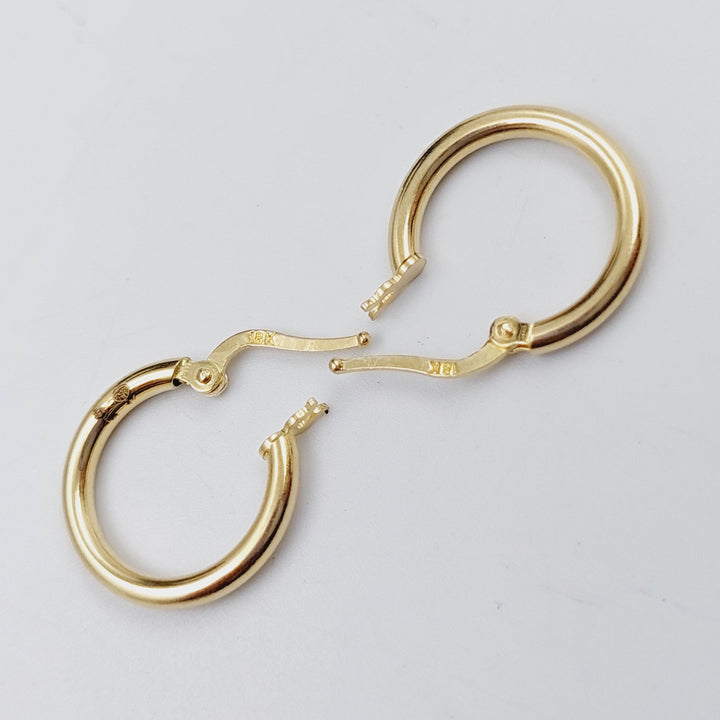 18K Gold Hoop Earrings by Saeed Jewelry - Image 7