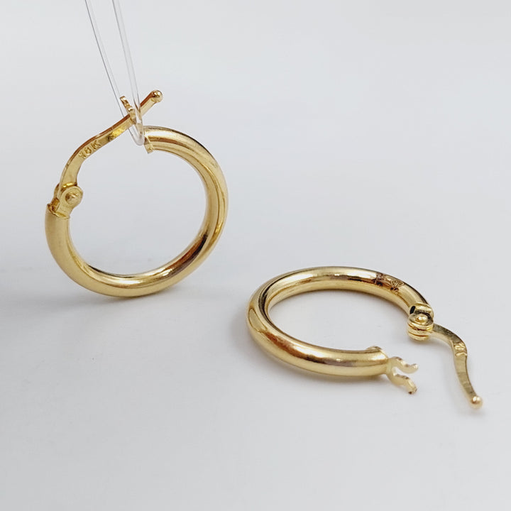 18K Gold Hoop Earrings by Saeed Jewelry - Image 1