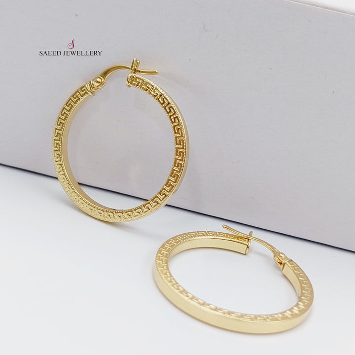 18K Gold Hoop Earrings by Saeed Jewelry - Image 1