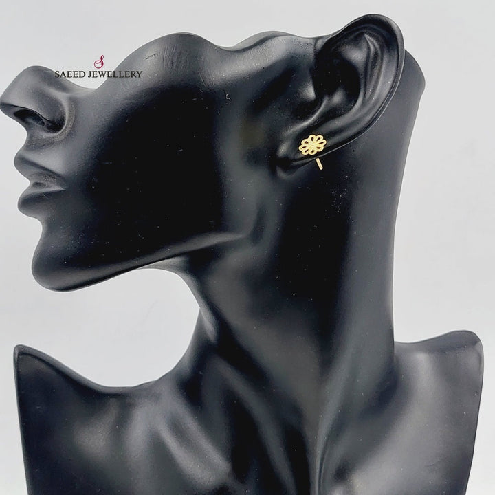 18K Gold Screw Earring by Saeed Jewelry - Image 2