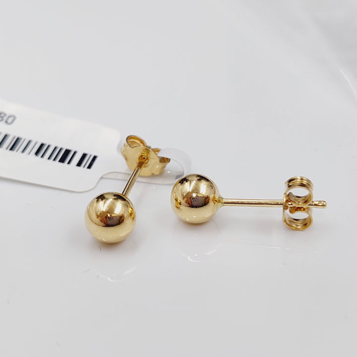 18K Gold Screw Earrings by Saeed Jewelry - Image 6