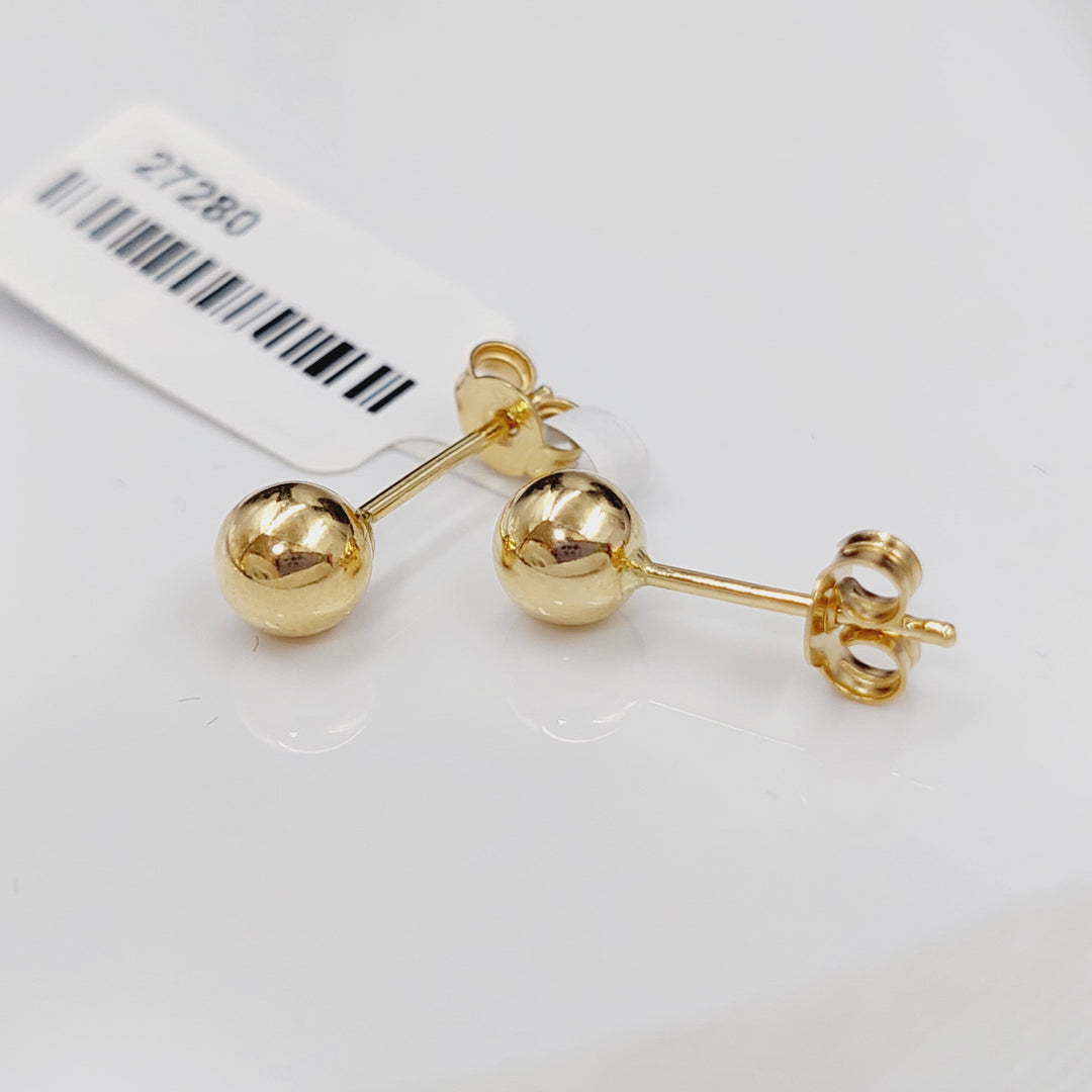 18K Gold Screw Earrings by Saeed Jewelry - Image 1