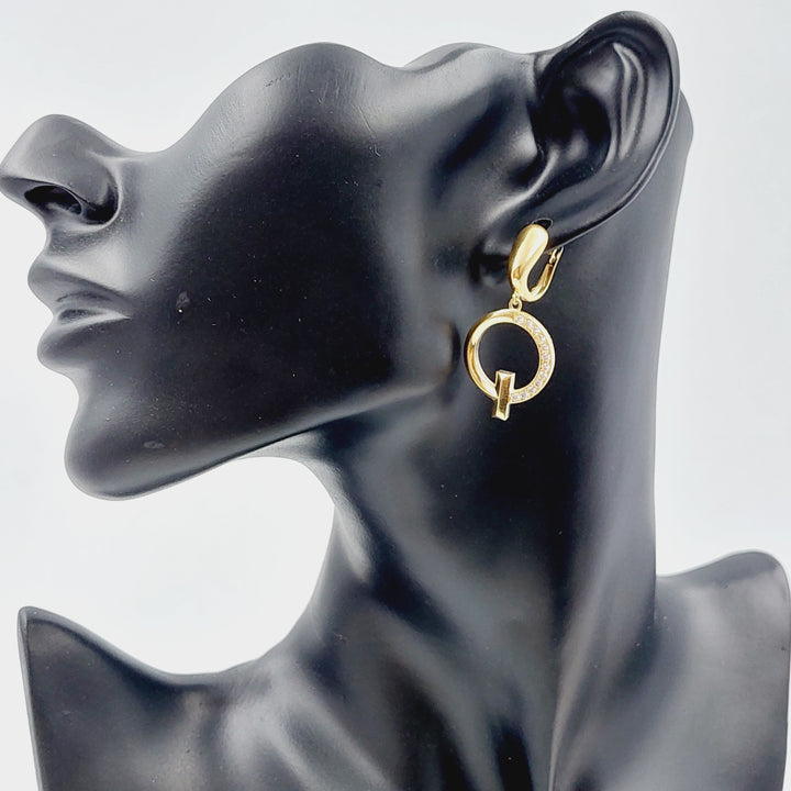 18K Gold Shankle Earrings by Saeed Jewelry - Image 3