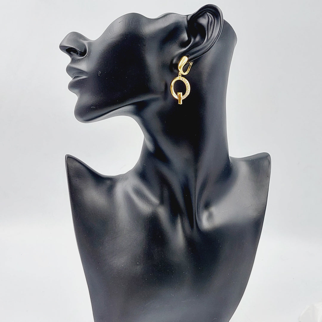 18K Gold Shankle Earrings by Saeed Jewelry - Image 4