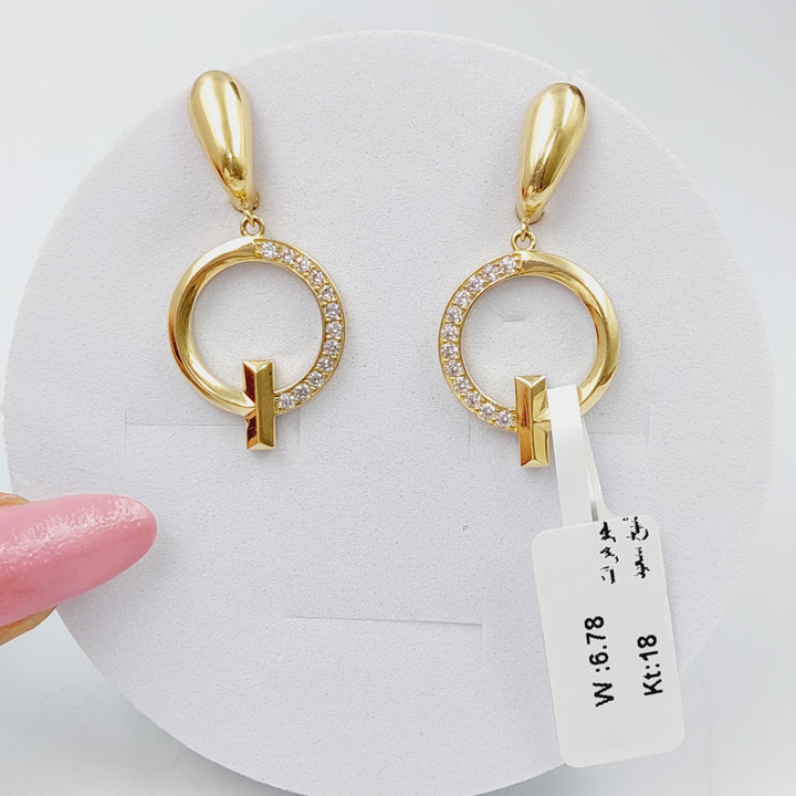 18K Gold Shankle Earrings by Saeed Jewelry - Image 1