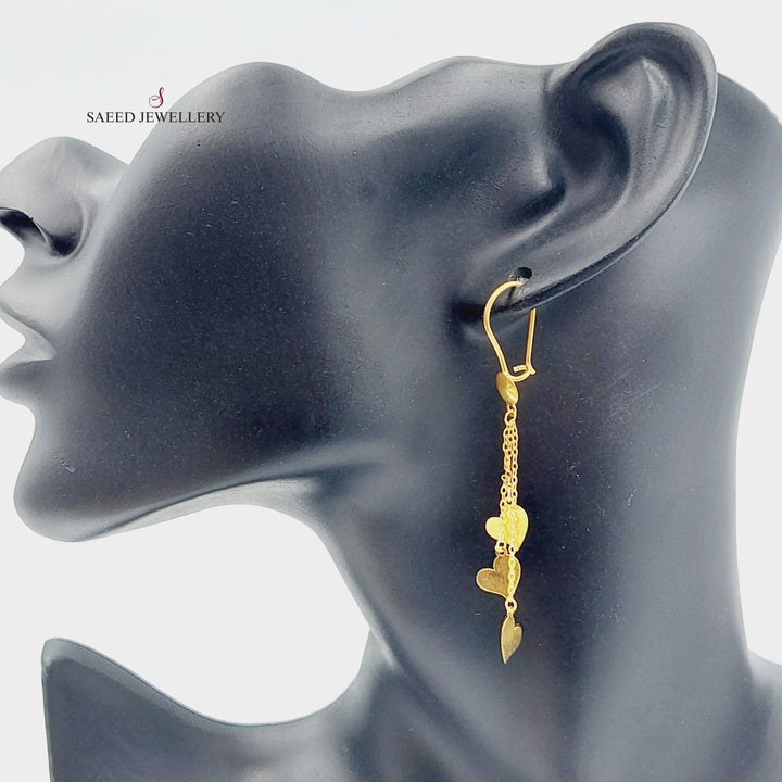 18K Gold Sherihan Earrings by Saeed Jewelry - Image 2