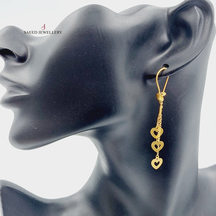 18K Gold Sherihan Earrings by Saeed Jewelry - Image 2