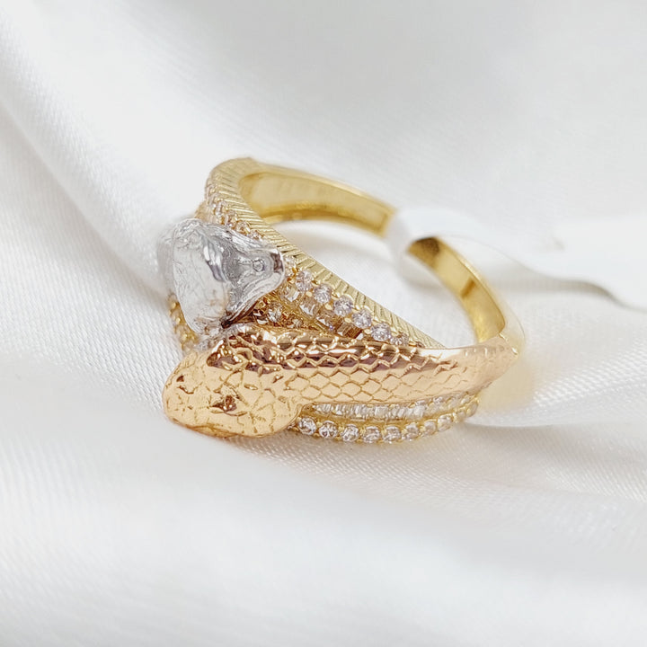 18K Gold Snakes Ring by Saeed Jewelry - Image 4