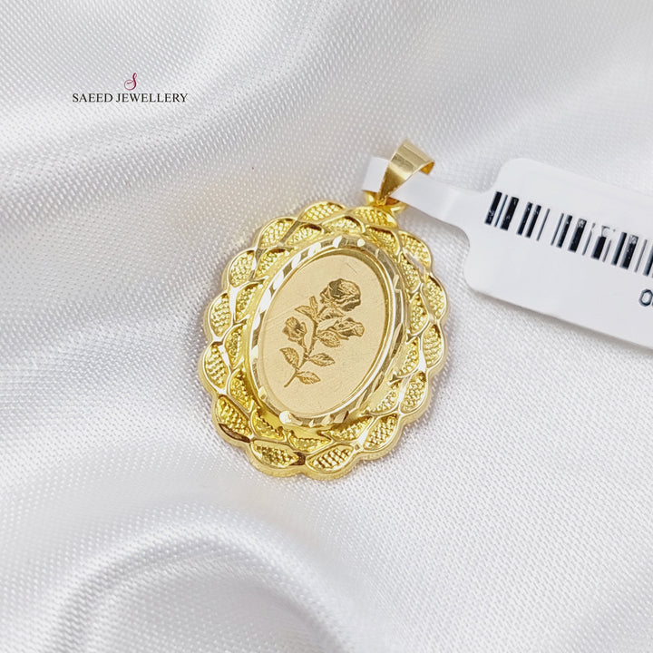 18K Gold Soft Pendant by Saeed Jewelry - Image 4