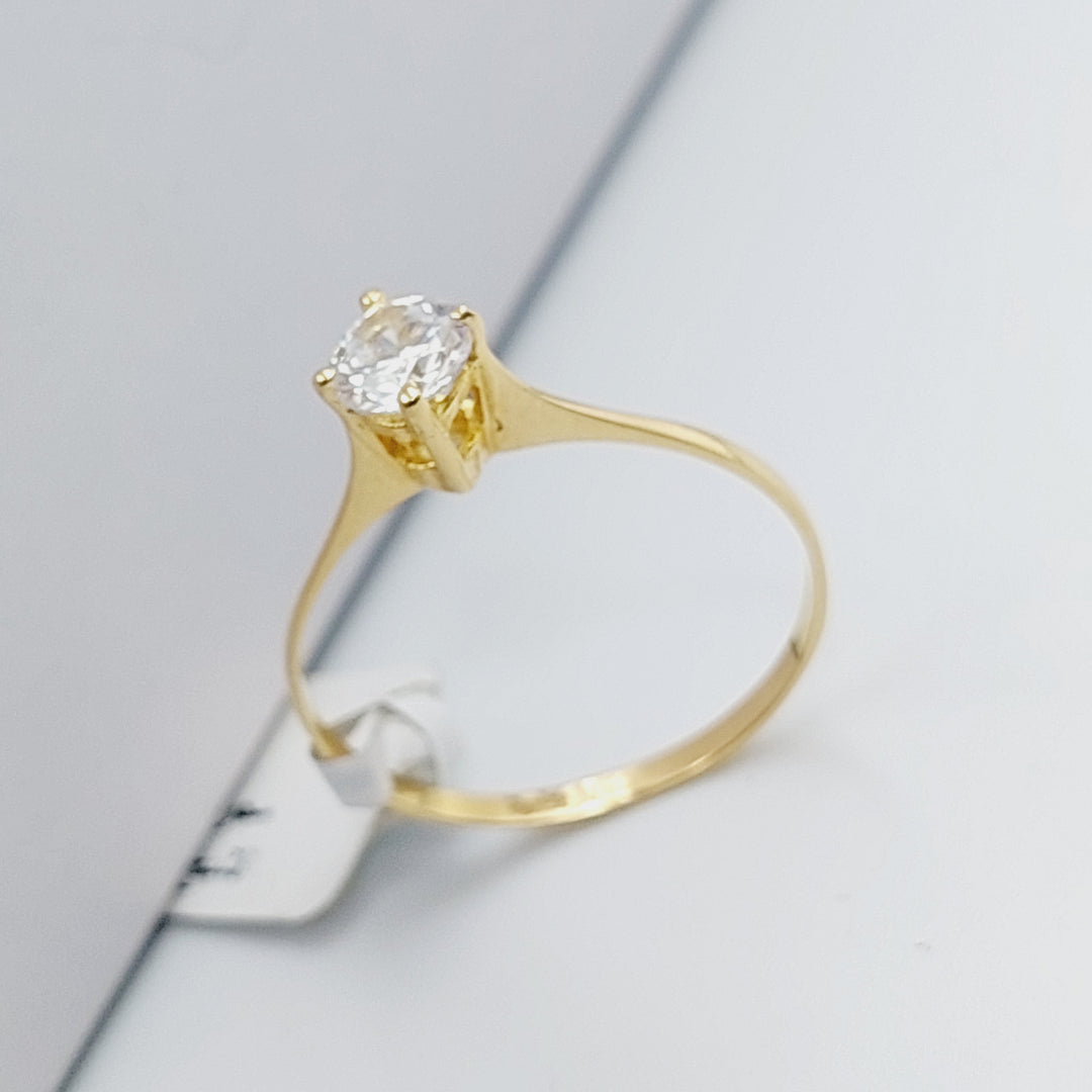 18K Gold Solitaire Engagement Ring by Saeed Jewelry - Image 10