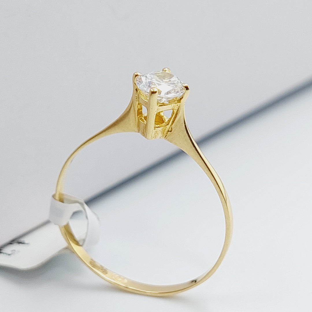 18K Gold Solitaire Engagement Ring by Saeed Jewelry - Image 5