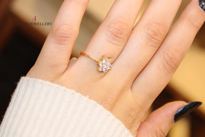 18K Gold Solitaire Engagement Ring by Saeed Jewelry - Image 4