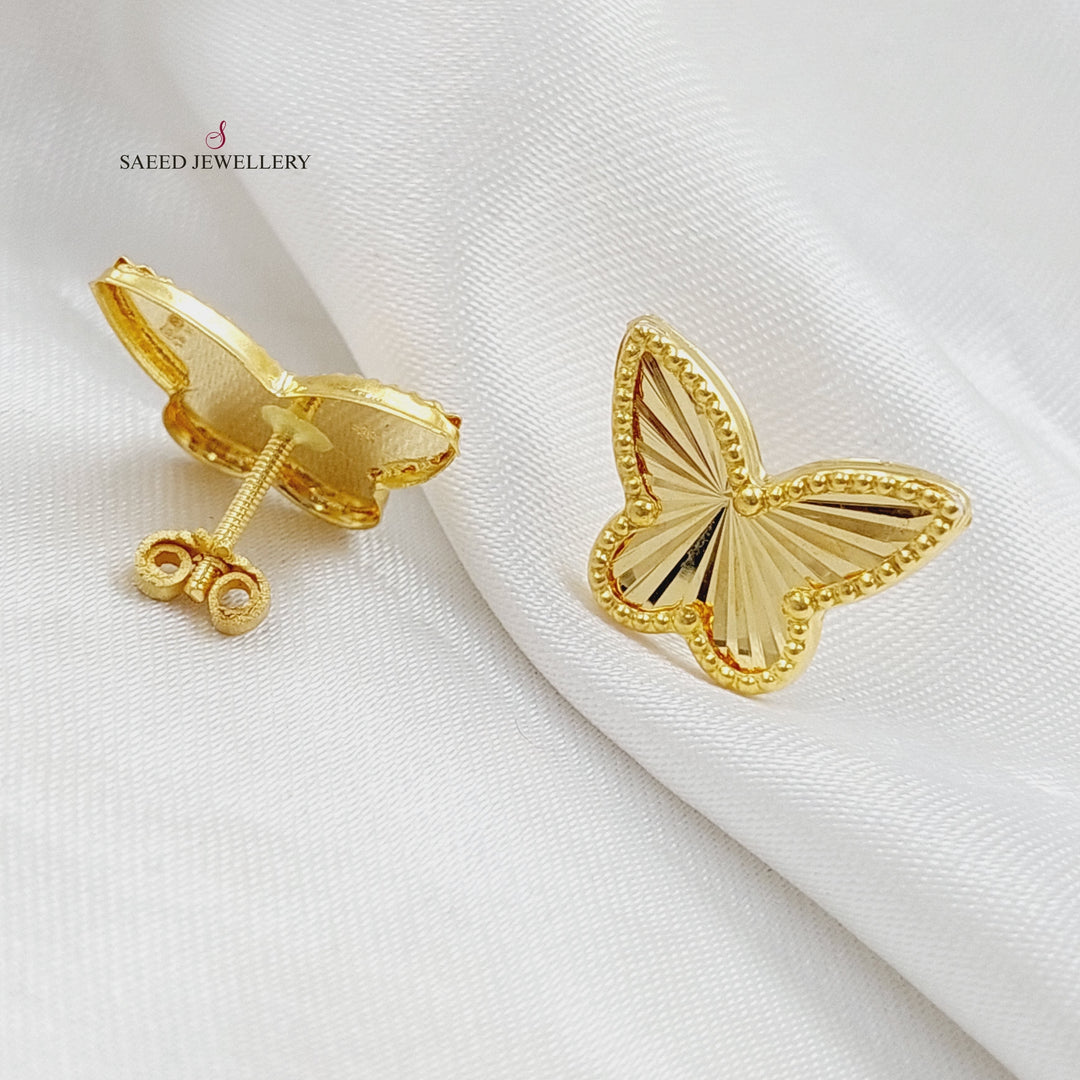 18K Gold Butterfly Earrings by Saeed Jewelry - Image 5