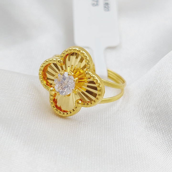 18K Gold 18K Clover Ring by Saeed Jewelry - Image 5