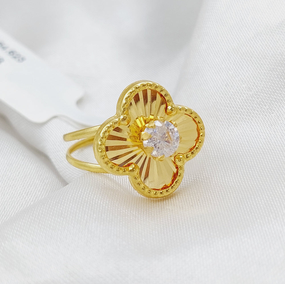 18K Gold 18K Clover Ring by Saeed Jewelry - Image 2