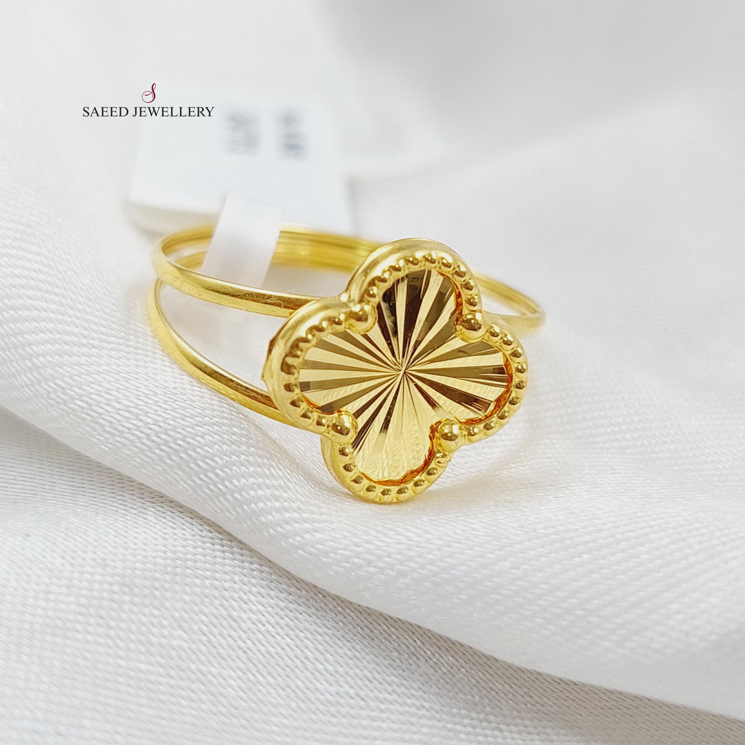 18K Gold 18K Clover Ring by Saeed Jewelry - Image 1