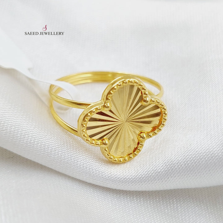 18K Gold 18K Clover Ring by Saeed Jewelry - Image 1