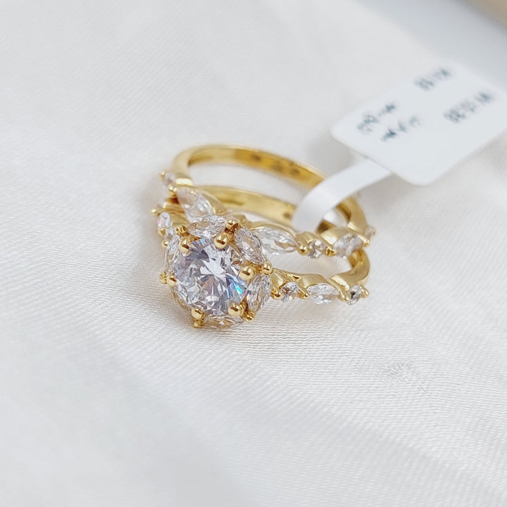 18K Gold Twins Engagement Ring by Saeed Jewelry - Image 5