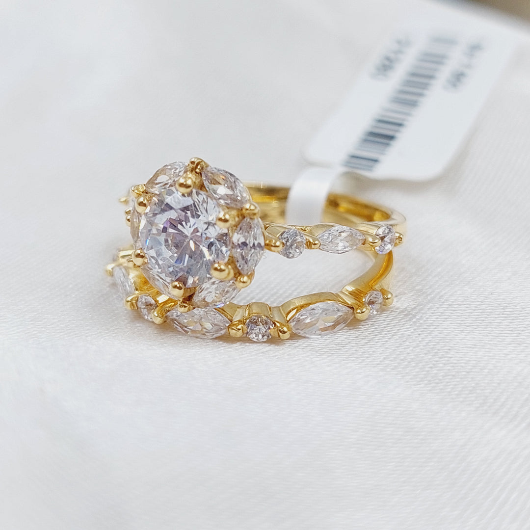 18K Gold Twins Engagement Ring by Saeed Jewelry - Image 1