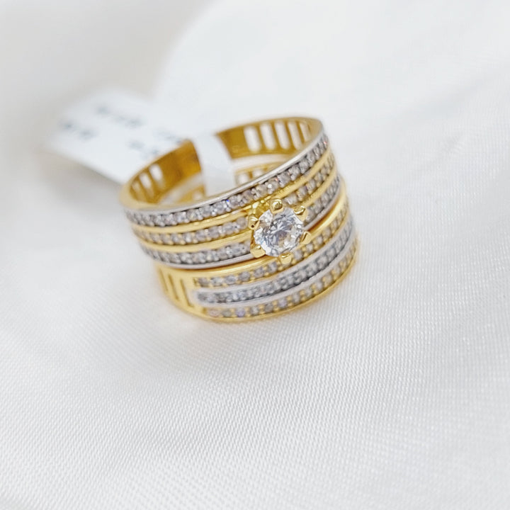 18K Gold Twins Wedding Ring by Saeed Jewelry - Image 5