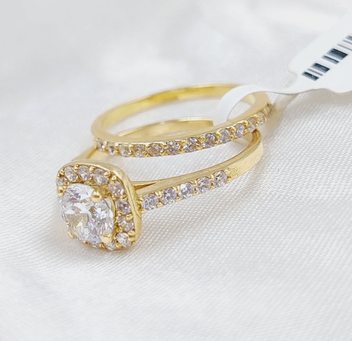 18K Gold Twins Wedding Ring by Saeed Jewelry - Image 5