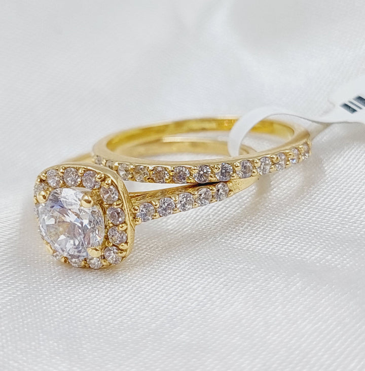 18K Gold Twins Wedding Ring by Saeed Jewelry - Image 1