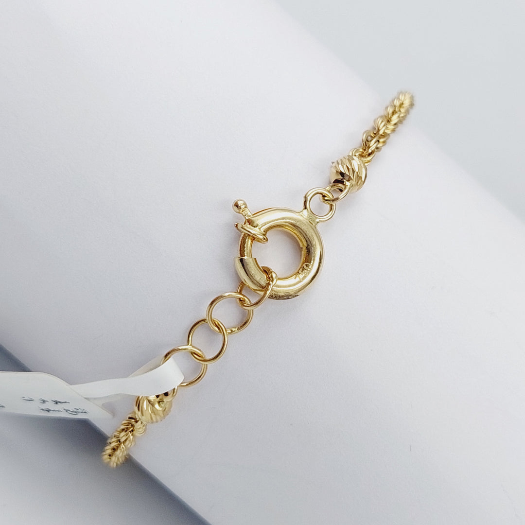 18K Gold Twisted Bracelet by Saeed Jewelry - Image 2