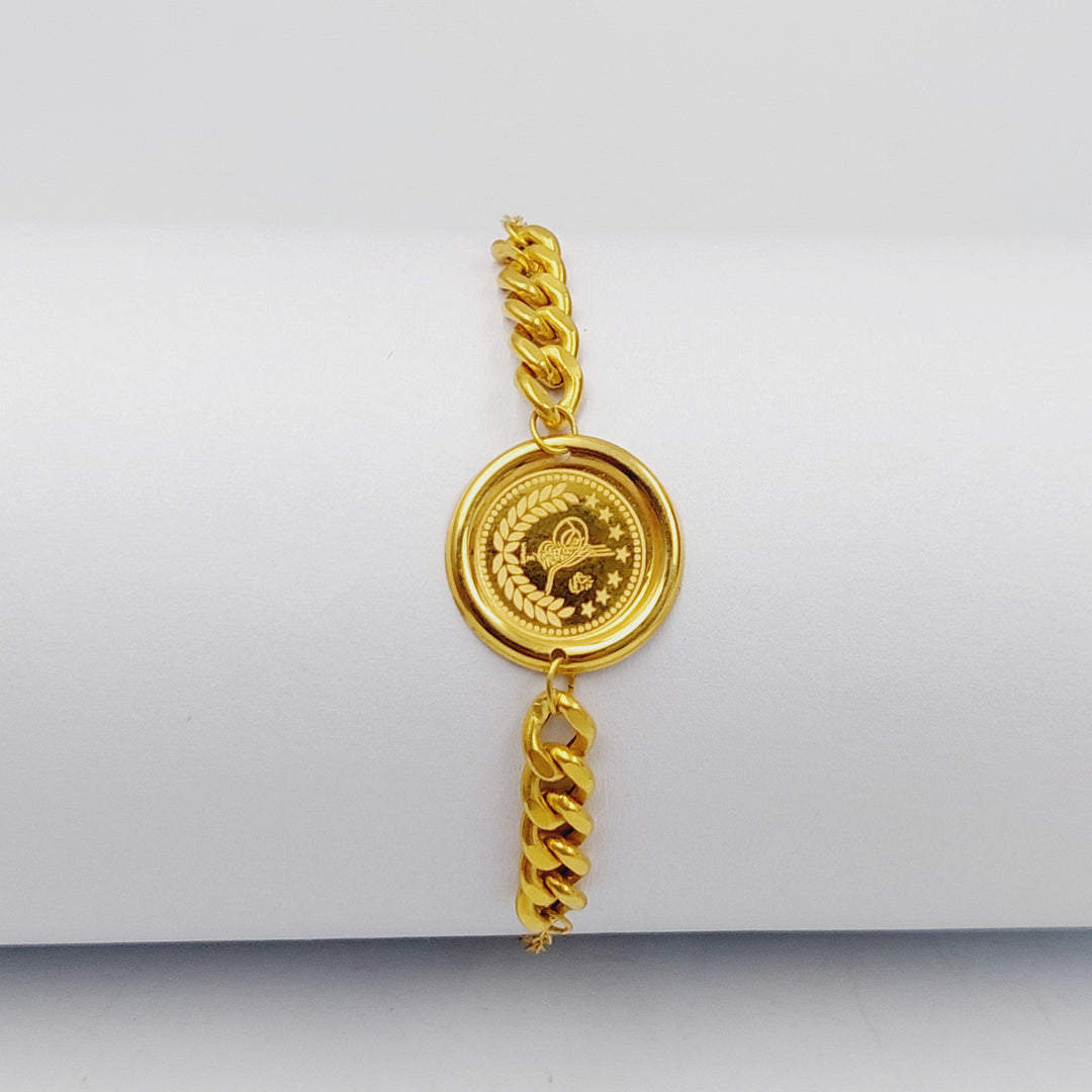 18K Gold Rashadi Cuban Links Bracelet by Saeed Jewelry - Image 5