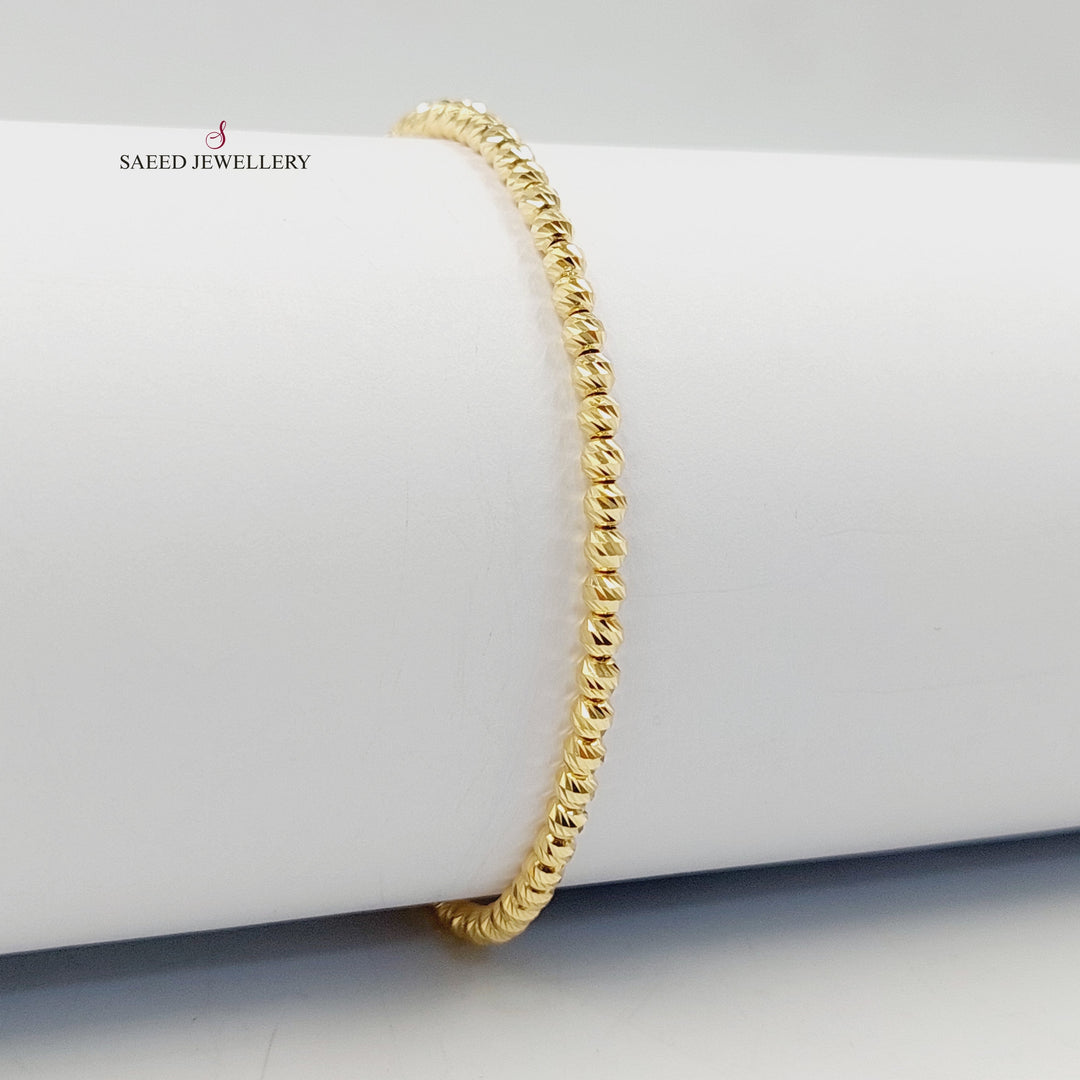 18K Gold Deluxe Balls Bracelet by Saeed Jewelry - Image 4