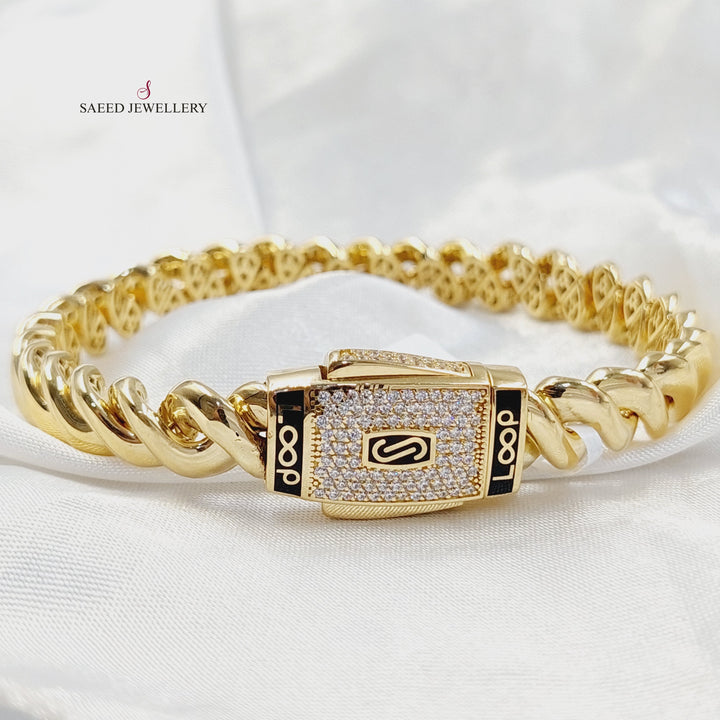 18K Gold Deluxe Loop Bracelet by Saeed Jewelry - Image 1