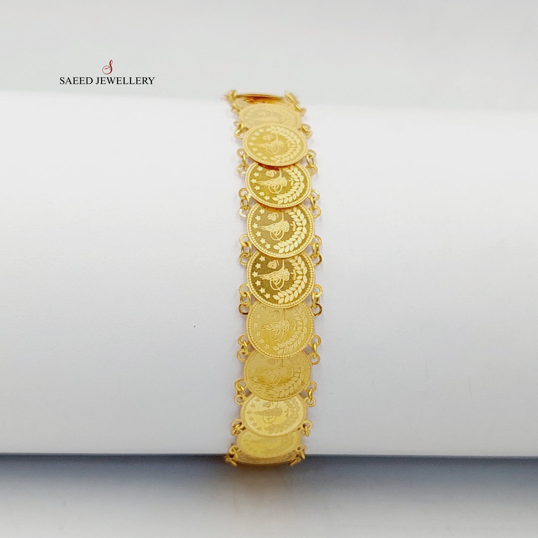 18K Gold Print Rashadi Bracelet by Saeed Jewelry - Image 1