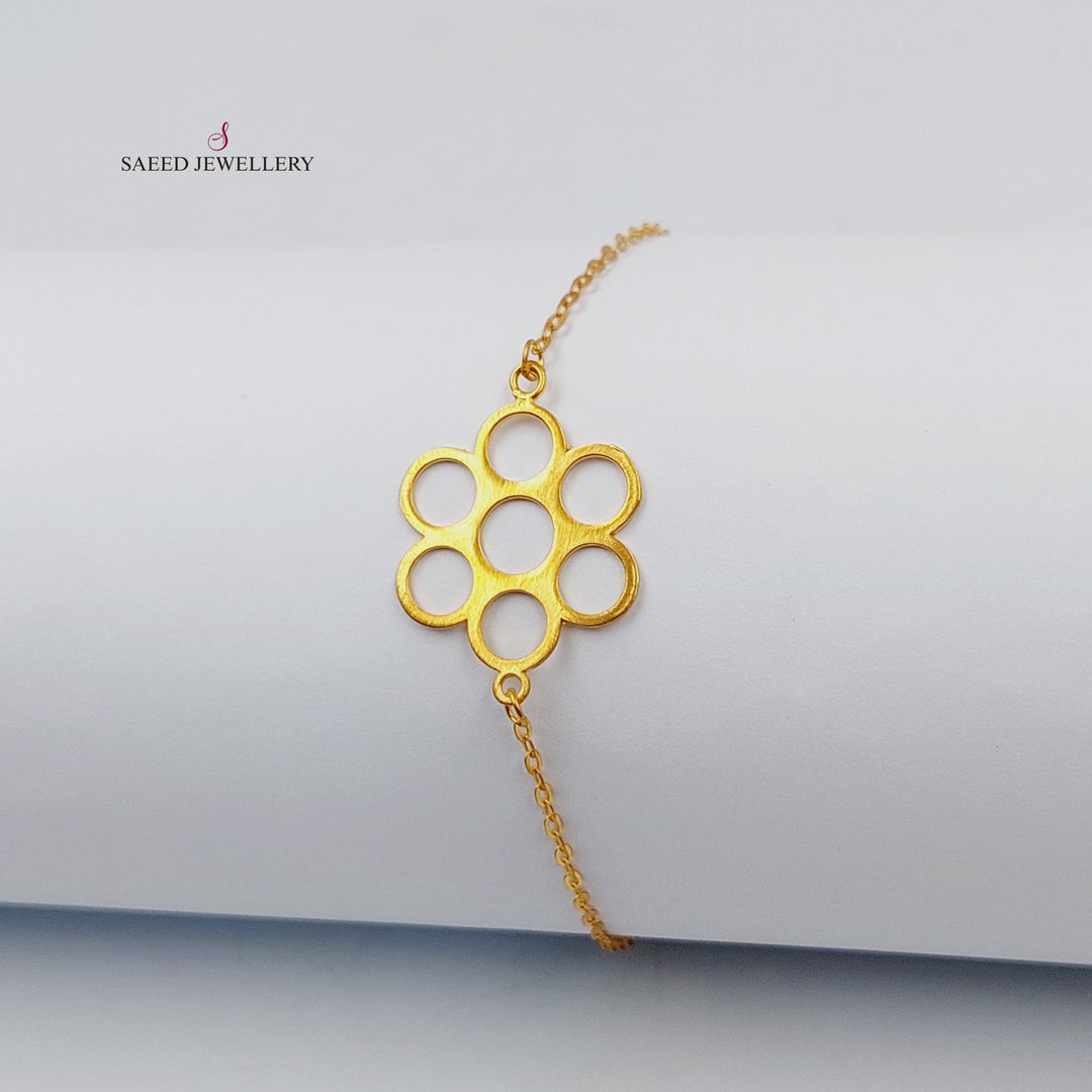 18K Gold Rose Bracelet by Saeed Jewelry - Image 3