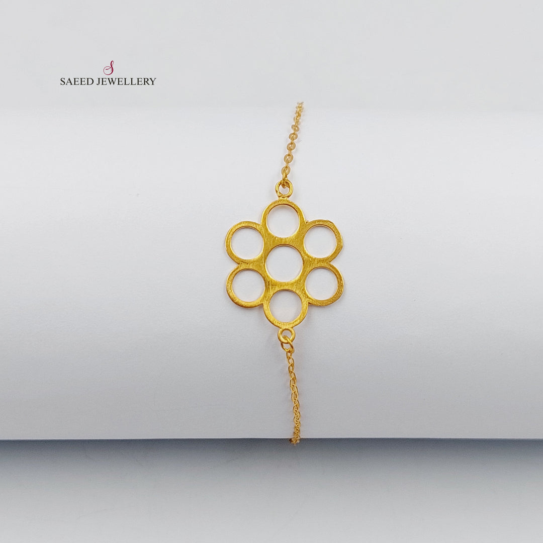 18K Gold Rose Bracelet by Saeed Jewelry - Image 1