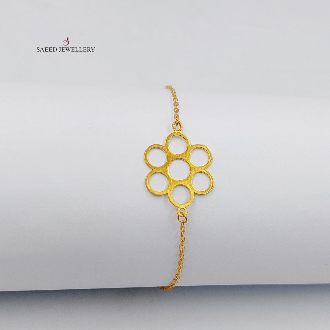 18K Gold Rose Bracelet by Saeed Jewelry - Image 4