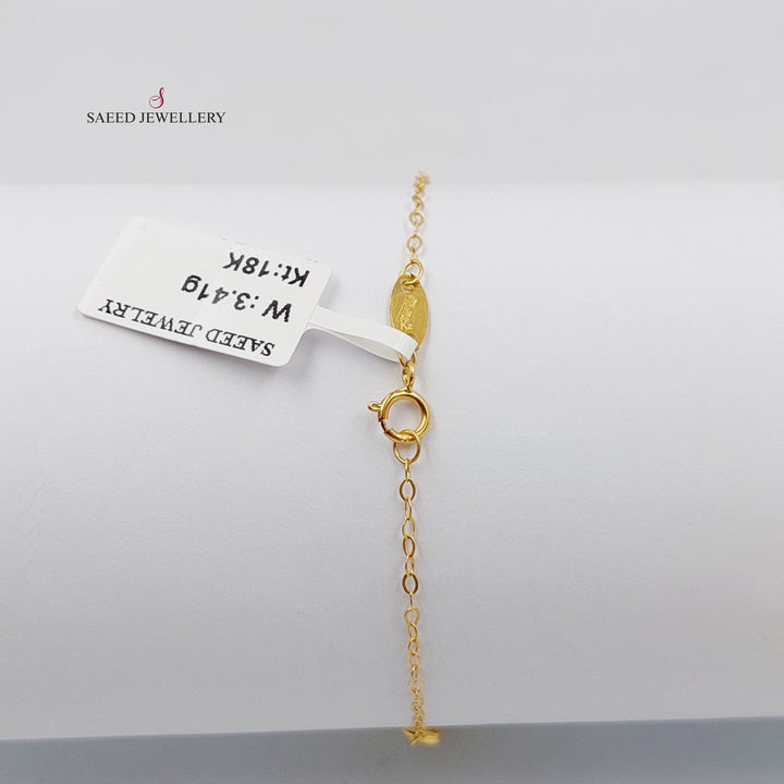 18K Gold Almond Dandash Bracelet by Saeed Jewelry - Image 3