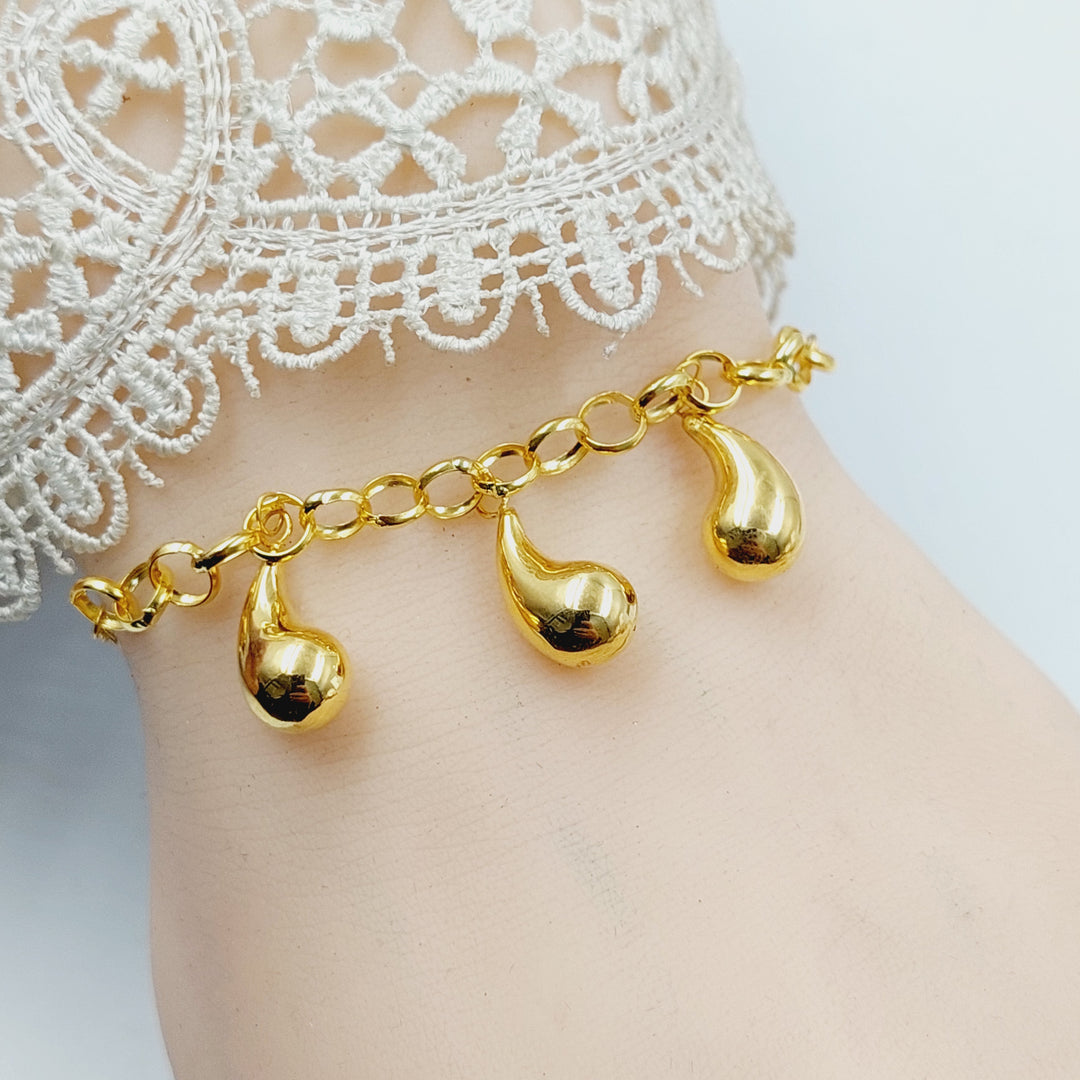 18K Gold Almond Dandash Bracelet by Saeed Jewelry - Image 7